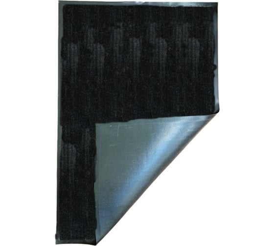 Изображение товара Ковролин на резиновой основе QUINGDAO TOPLIT 100x200 для дома и офиса топлит_100*200_отр_черный