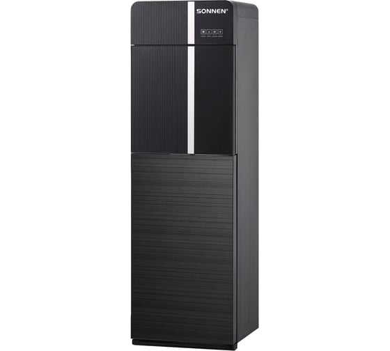 Изображение товара Кулер для воды SONNEN FSE-03BR, напольный, нагрев/охлаждение, нижняя загрузка, 3 крана, черный 455754
