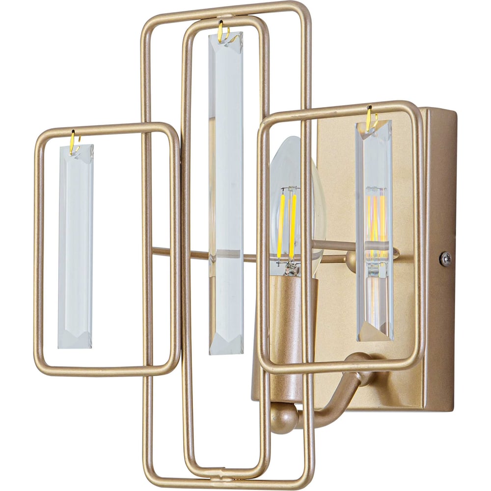 Изображение товара Бра De Fran E14 40Вт КЛИО Gm золото мат./хрусталь B-1140