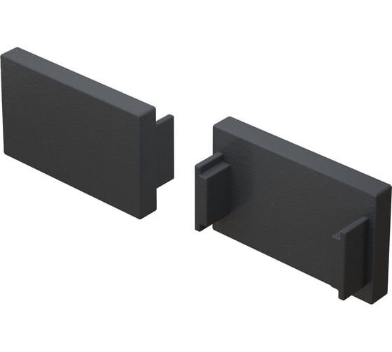Изображение товара Заглушка MAYTONI для встраиваемого шинопровода, 2 шт., черный BASITY TRA172EC-12B