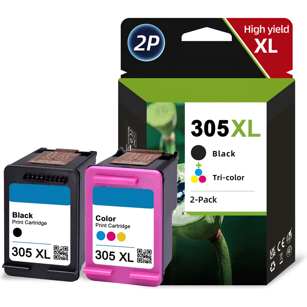 Изображение товара Комплект оригинальных картриджей HP 305XL 3YM62AE/3YM63AE OEM ref 354372