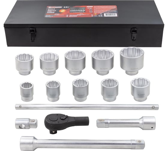 Изображение товара Набор инструментов Forcekraft 15 предметов 1 (12 граней) FK-8141-9(64500)