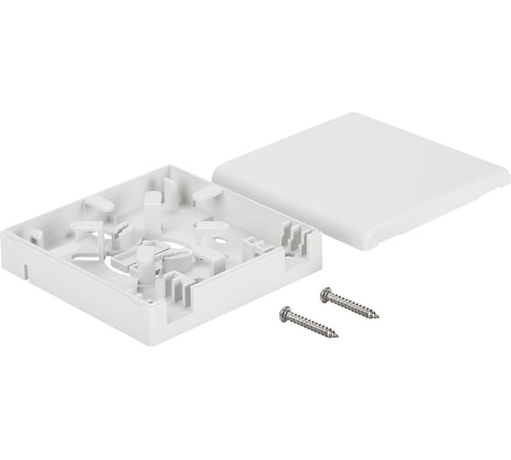 Изображение товара Оптическая розетка на 2 адаптера SC, 86х86х24 мм, белая LAN-SBF2-WH