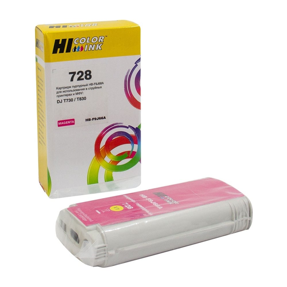 Изображение товара Картридж Hi-Black HB-F9J66A для HP T730 T830 130мл пурпурный