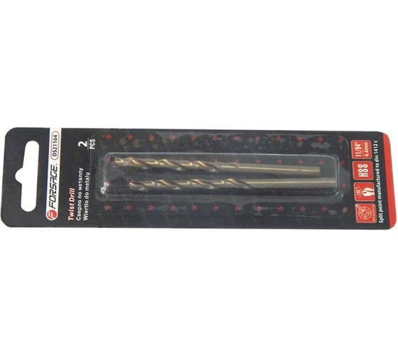 Изображение товара Сверло по металлу Forsage 3.5мм HSS(2шт), в блистере F-DS235(19831)