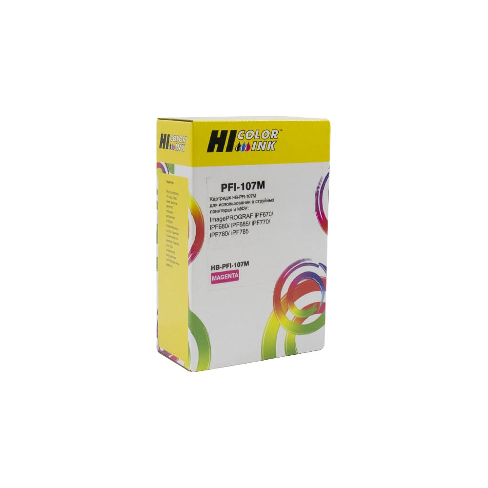 Изображение товара Картридж Hi-Black PFI-107M пурпурный для Canon iPF680 685 780 785