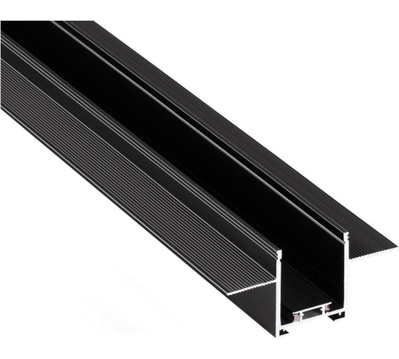 Изображение товара Шинопровод для встраиваемого монтажа в ГКЛ NOVOTECH SHINO NT24 092 черный 3м (заглушки 2шт, прямой соединитель, монтажная планка) IP20 24V EASY 135273