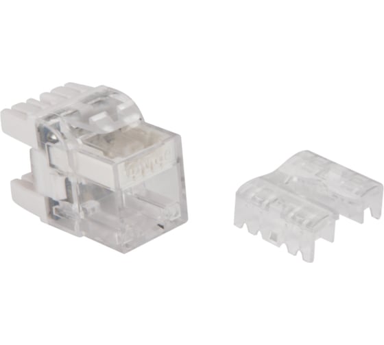 Изображение товара Модуль Keystone LANMASTER RJ45, категория 5e, UTP, 180 градусов, белый, с индикатором, LAN-OKi45U5E/180