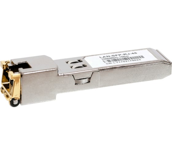 Изображение товара Модуль LANMASTER SFP 1000Base-T RJ-45, 100m Cisco LAN-SFP-RJ45