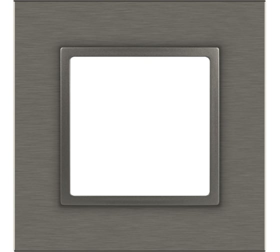 Изображение товара Рамка для розеток и выключателей ЭРА Elegance 14520116 на 1 пост, металл, титан Б0065842