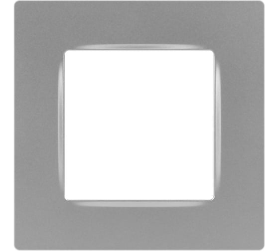 Изображение товара Рамка для розеток и выключателей ЭРА Серия 12 12520103 на 1 пост, Классик, алюминий Б0067781