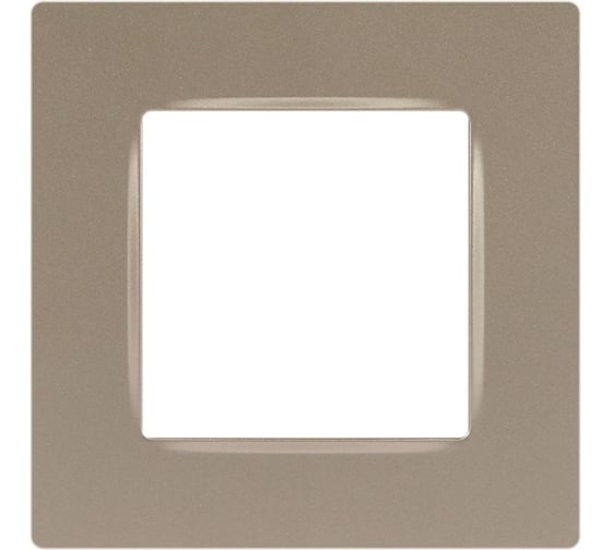 Изображение товара Рамка для розеток и выключателей ЭРА Серия 12 12520104 на 1 пост, Классик, шампань Б0067795