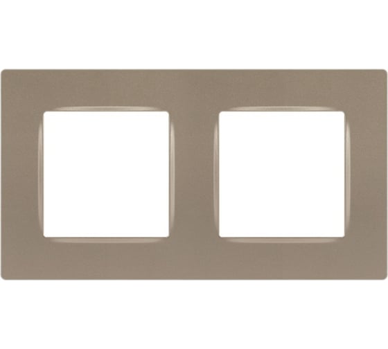 Изображение товара Рамка для розеток и выключателей ЭРА Серия 12 12520204 на 2 поста, Классик, шампань Б0067722