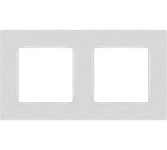 Изображение товара Рамка для розеток и выключателей ЭРА Серия 12 12520201 на 2 поста, Классик, белый Б0067771
