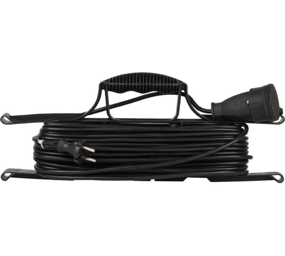 Изображение товара Удлинитель силовой ЭРА GREEN LINE FR1020m Greenline на рамке, 1 розетка, без заземления, 20м, ПВС 2x1мм2 Б0065147