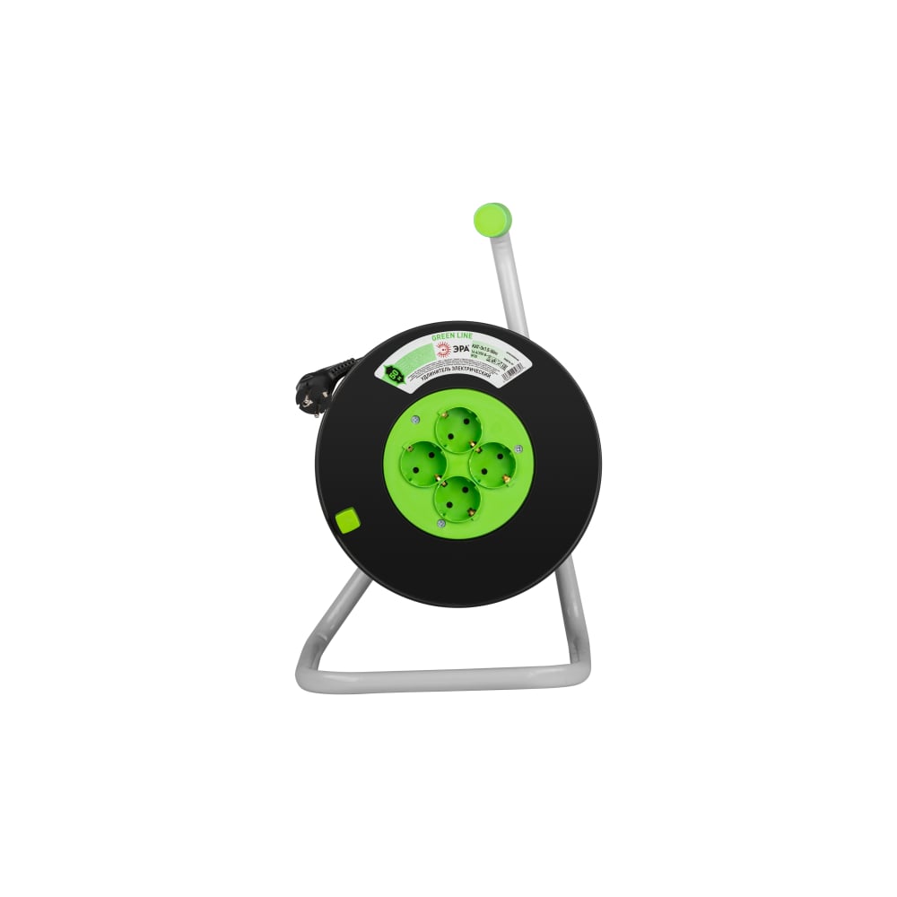 Изображение товара Удлинитель ЭРА GREEN LINE KAT3x120m - 20 м, 4 розетки, IP20