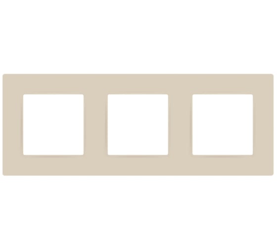 Изображение товара Рамка для розеток и выключателей ЭРА Серия 12 12520302 на 3 поста, Классик, слоновая кость Б0067732