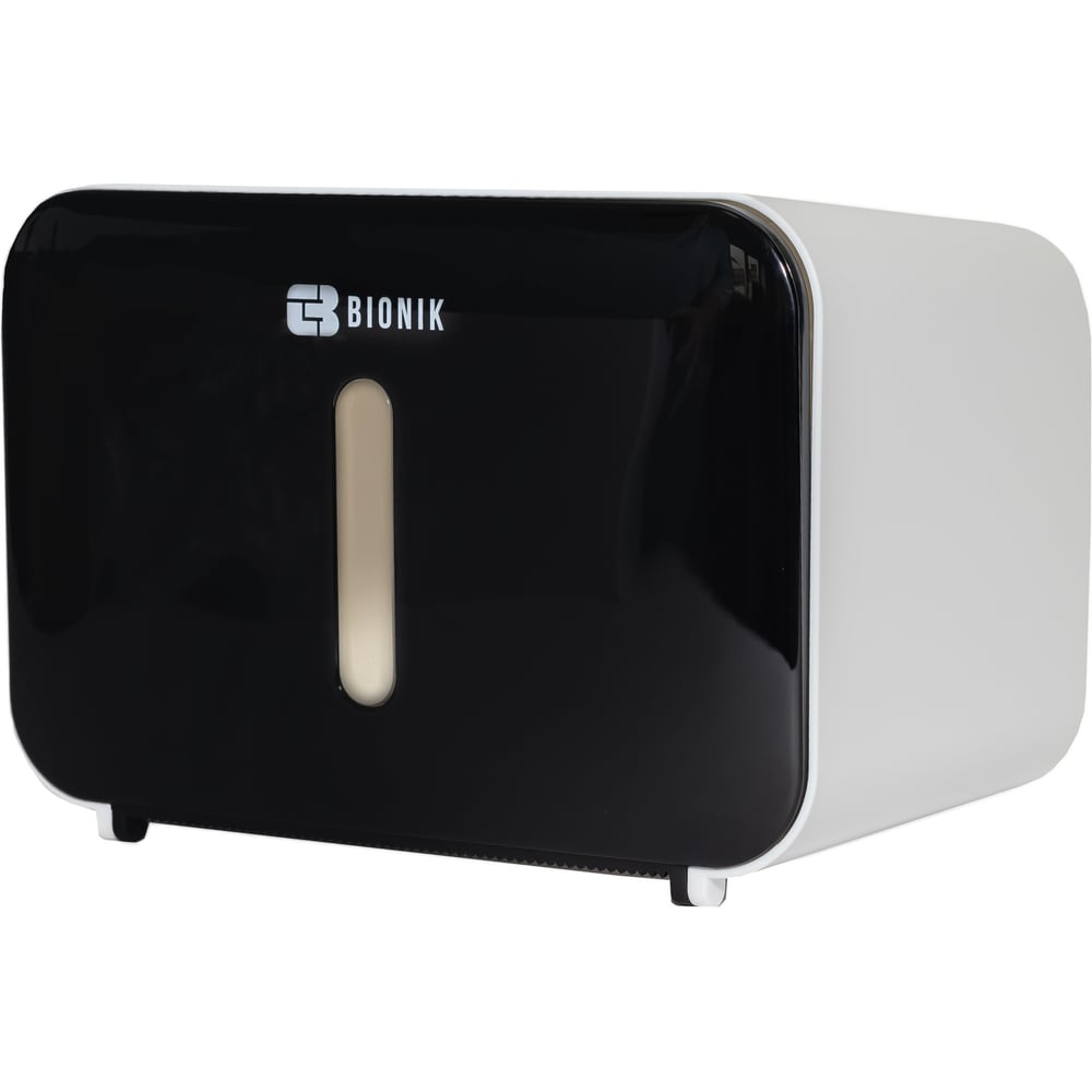 Изображение товара Держатель для туалетной бумаги BIONIK BK107BLACK с полочкой