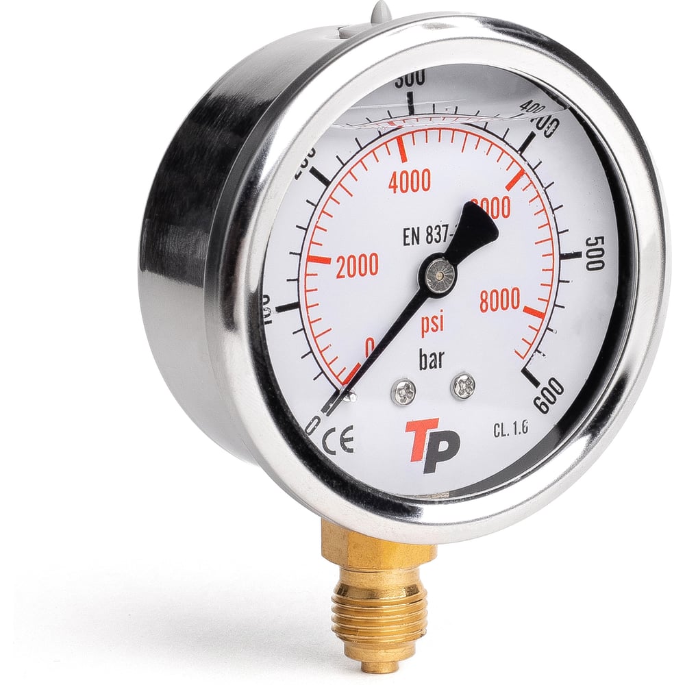 Изображение товара Гидравлический манометр УДЮГА D63 мм 0-600 бар IP65 радиальное соединение