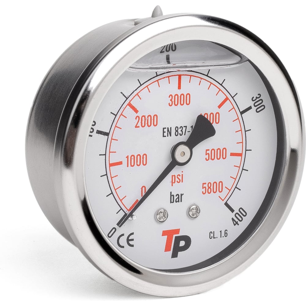 Изображение товара Гидравлический манометр УРДЮГА 63 мм 0-400 бар IP65 для гидравлики