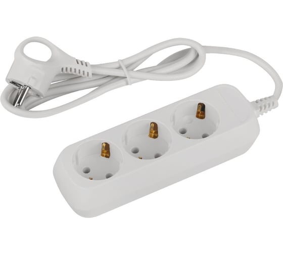 Изображение товара Удлинитель электрический ЭРА UDL10315E Greenline 3 розетки с заземлением 1,5м ПВС 3x0.75мм2 Б0064897