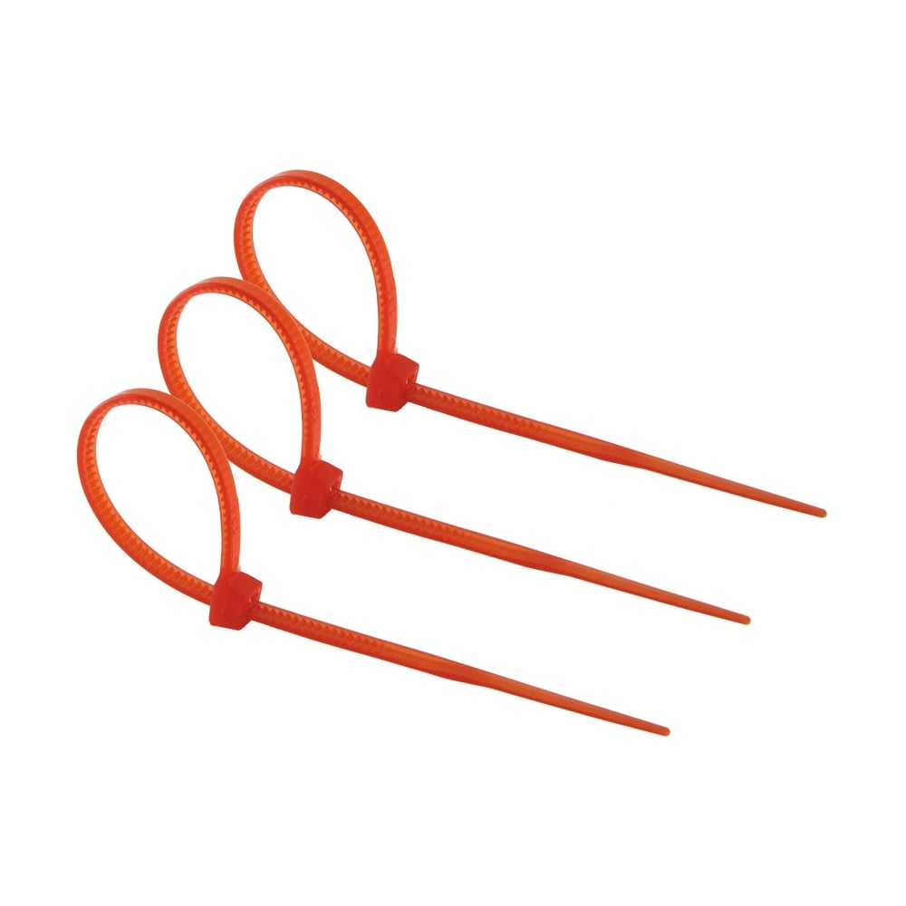 Изображение товара Нейлоновые хомуты TDM ELECTRIC 2,5х100 мм, красный, 25 штук SQ0515-0344