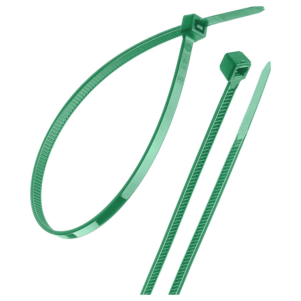 Изображение товара Нейлоновые хомуты TDM ELECTRIC 2,5х100 мм, зеленый, 25 штук SQ0515-0343