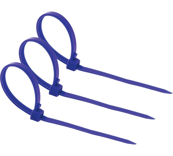Изображение товара Нейлоновые хомуты TDM ELECTRIC 4,8х300 мм, синий, 25 штук SQ0515-0354
