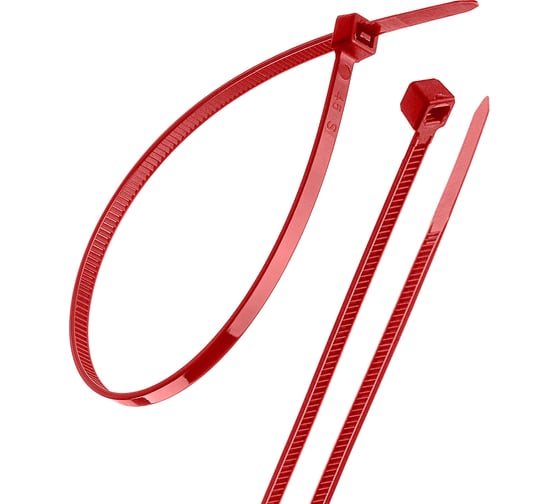 Изображение товара Нейлоновые хомуты TDM ELECTRIC 4,8х300 мм, красный, 25 штук SQ0515-0353