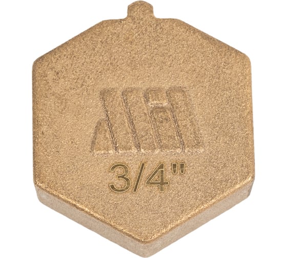 Изображение товара Заглушка латунная под пломбу Millennium 3/4" с внутренней резьбой LZFP3434
