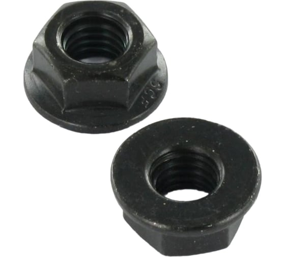 Изображение товара Гайка boltnn.ru DIN6923 (ISO 4161) М10 8.0 цинк-никель черный 480 часов 50 шт 4687206444546