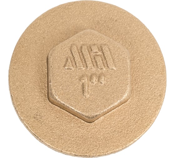 Изображение товара Заглушка латунная Millennium с бортом 1" с наружной резьбой LZM1010