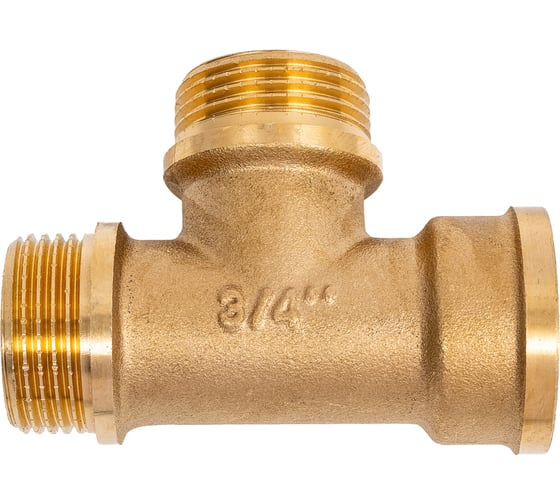Изображение товара Тройник латунный Millennium 3/4x3/4x3/4 внутренняя резьба/наружная резьба/наружная резьба LTFMM3434