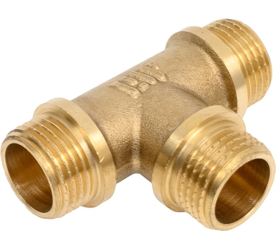 Изображение товара Тройник латунный Millennium 1/2x1/2x1/2 наружная резьба/наружная резьба/наружная резьба LTMMM1212