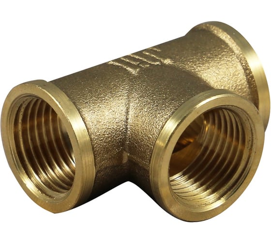 Изображение товара Тройник латунный 1 1/2"×1 1/2"×1 1/2" внутренняя/внутренняя/внутренняя резьба для соединения труб под углом 90° Millennium LTFFF4040