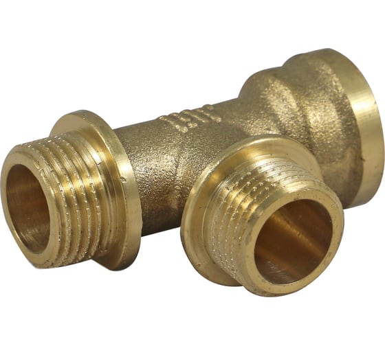 Изображение товара Тройник латунный 1/2"×1/2"×1/2" внутренняя/наружная/наружная резьба для соединения труб под углом 90° Millennium LTFMM1212