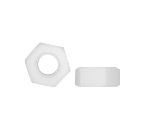 Изображение товара Гайка Море-Метизов DIN555 шестигранная полиамид M5, 1000 шт GAYKA555PM51000М