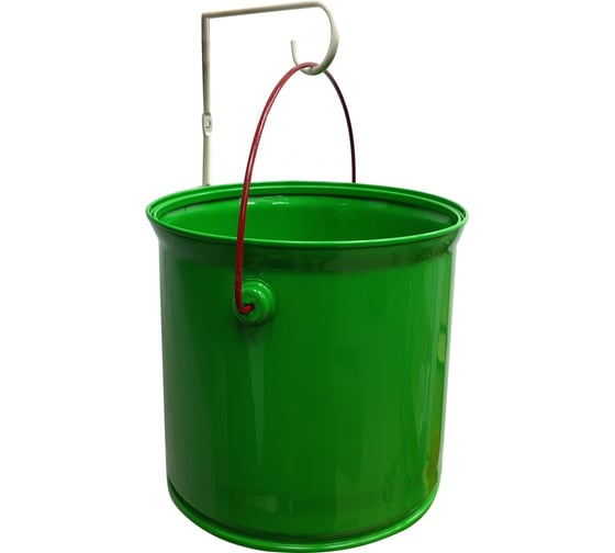 Изображение товара Кашпо с кронштейном НАЙДИ зеленое GKK6018