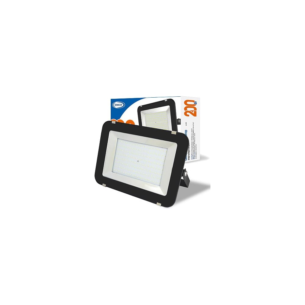Изображение товара Светодиодный прожектор IONICH IFLSLED-DOB-200-865-BL-IP65 200Вт для наружного освещения