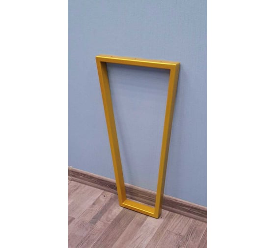 Изображение товара Подстолье для стола Parallax Трапеция Лофт 750 450 40 мм, золотое барное металлическое, 1 шт 16GD045025075-TRP