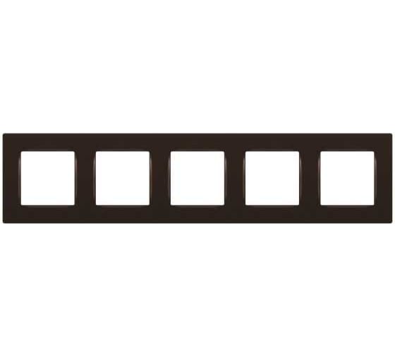 Изображение товара Рамка для розеток и выключателей ЭРА серия 12 12520513 на 5 постов, Классик, бронза Б0067793