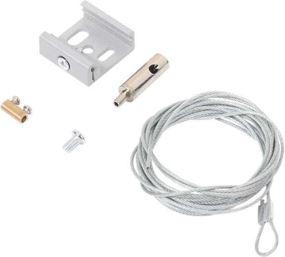 Изображение товара Комплект подвеса шинопровода Русский Свет 3м. (трос. скоба) RS 3C TRACK SKС 3000 GR серый 19131021110