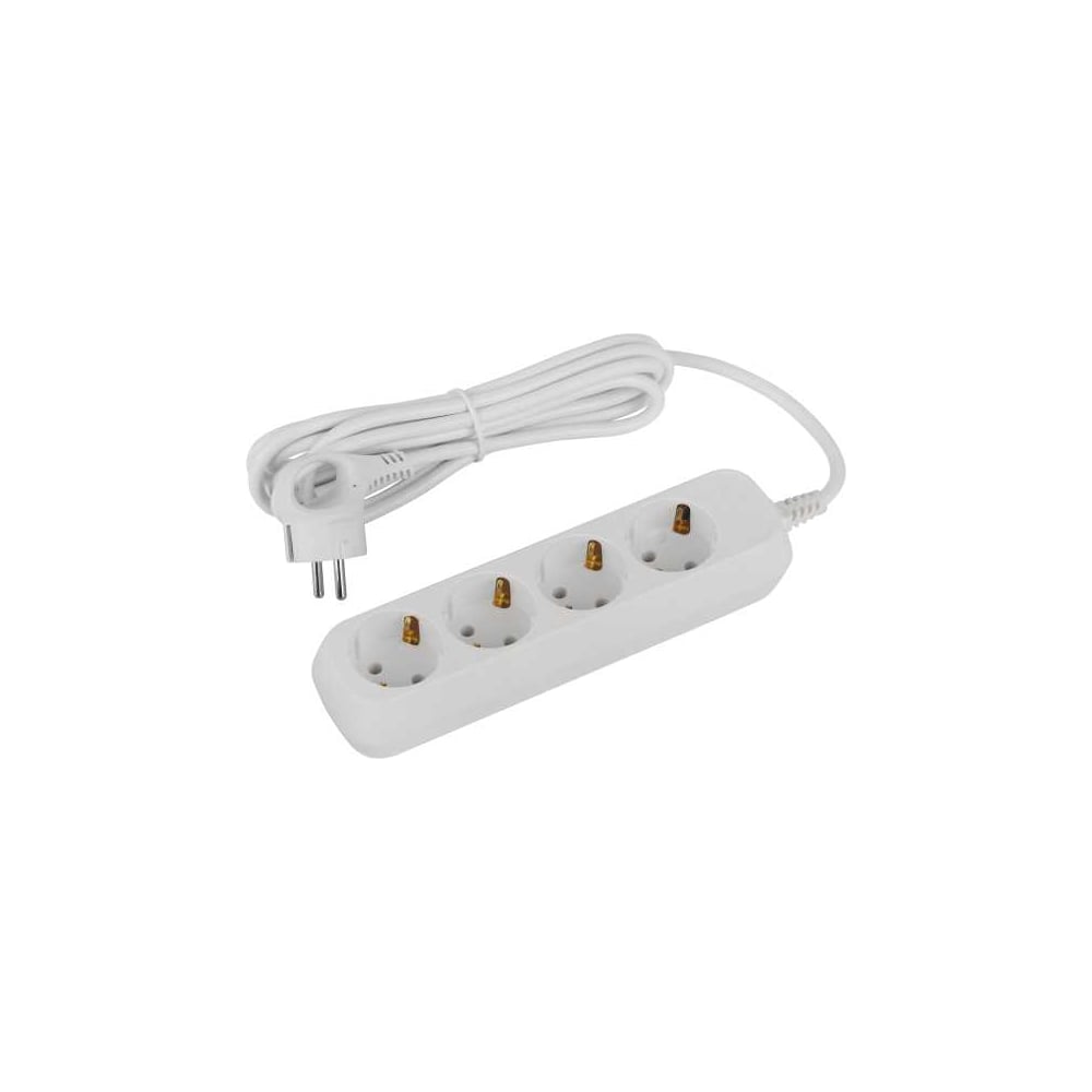 Изображение товара Удлинитель электрический ЭРА UDL16430E Greenline 4 розетки, с заземлением, 3м, ПВС, 3x1мм2 Б0065028