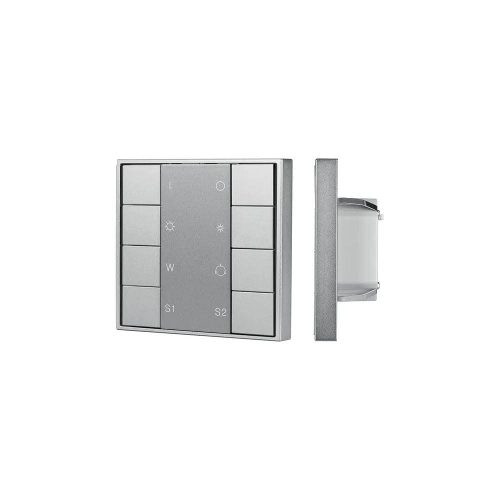 Изображение товара Кнопочная панель INTELLIGENT ARLIGHT DALI-201-23-1G-2SC-RGBW-DT8-IN Silver для систем DALI