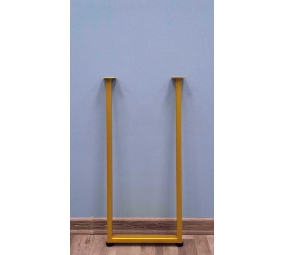 Изображение товара Подстолье для стола Parallax 800 350 40 П образное регулируемое Лофт прямоугольное металлическое барное золотое 1 шт 46GD035031080-PRM