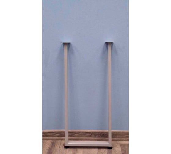 Изображение товара Подстолье для стола Parallax Параллакс, П-образное, прямоугольное, регулируемое, Лофт, металлическое, барное, 800х350 мм, высота 400 мм, серое, 1 шт 46GR035031080-PRM