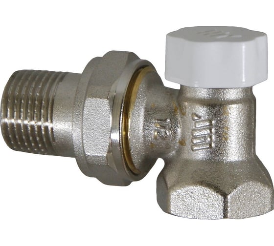 Изображение товара Кран для радиатора 1/2" угловой нижний латунный никелированный Millennium RKUN1212