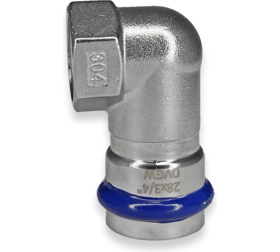 Изображение товара Угольник 90° из нержавеющей стали 35×1" с внутренней резьбой для систем водоснабжения и отопления Millennium UPNF3510