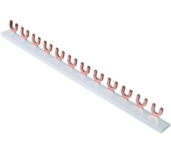 Изображение товара Шина соединительная HLT типа FORK (12 вилка) 1Р 63А 22 см (10шт./уп) 081-13-012