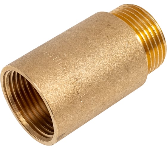 Изображение товара Гайка удлинительная латунная, никелированная Millennium 3/4" х 40мм внутренняя/наружная резьба LUG3440